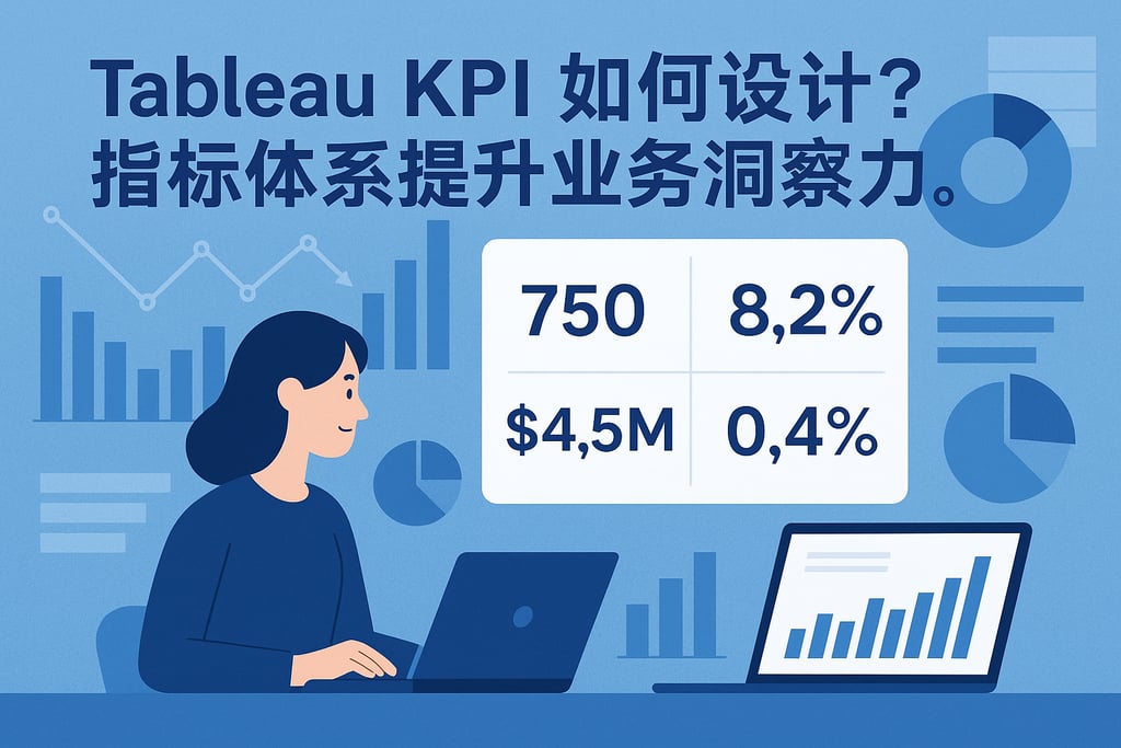 Tableau KPI如何设计？指标体系提升业务洞察力。